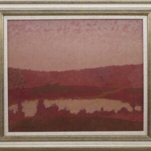 Josselin Bodley “Red Sunset Across Lake”